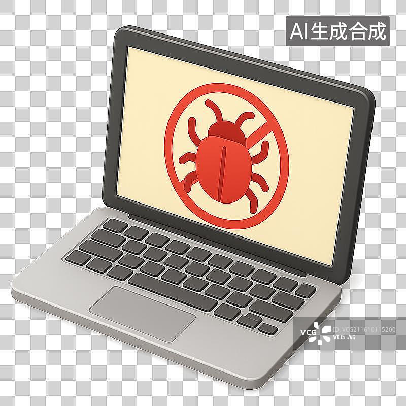 【AI数字艺术】电脑病毒图片素材