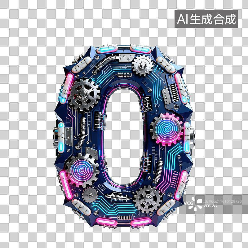 【AI数字艺术】3D精密机械齿轮结构数字图片素材