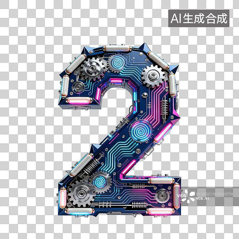 【AI数字艺术】3D精密机械齿轮结构数字图片素材