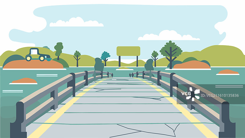 乡村桥梁风景图片素材