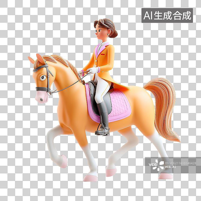 【AI数字艺术】骑术海报展示图片素材