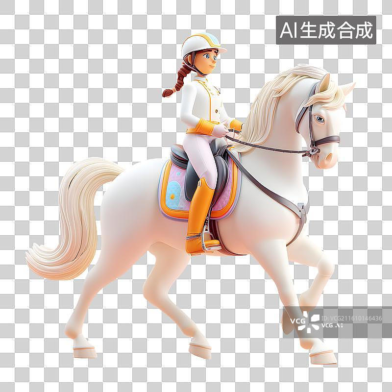 【AI数字艺术】骑术海报展示图片素材