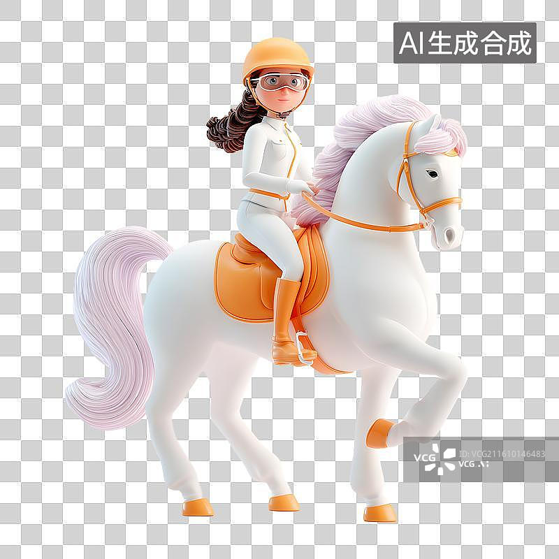 【AI数字艺术】骑术海报展示图片素材