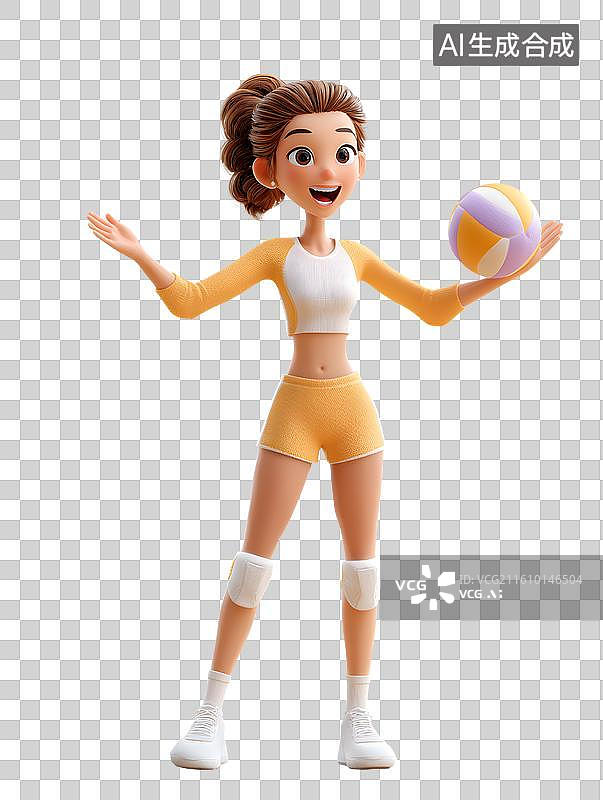【AI数字艺术】海报排球运动图片素材