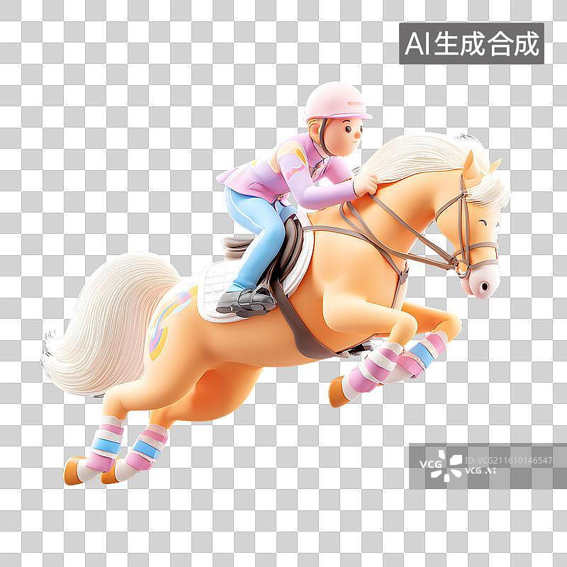 【AI数字艺术】骑术海报展示图片素材