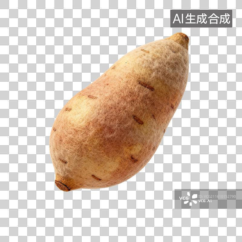 【AI数字艺术】手工毛毡红薯图片素材
