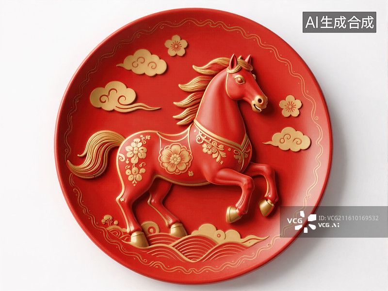 【AI数字艺术】马年春节吉祥图案图片素材