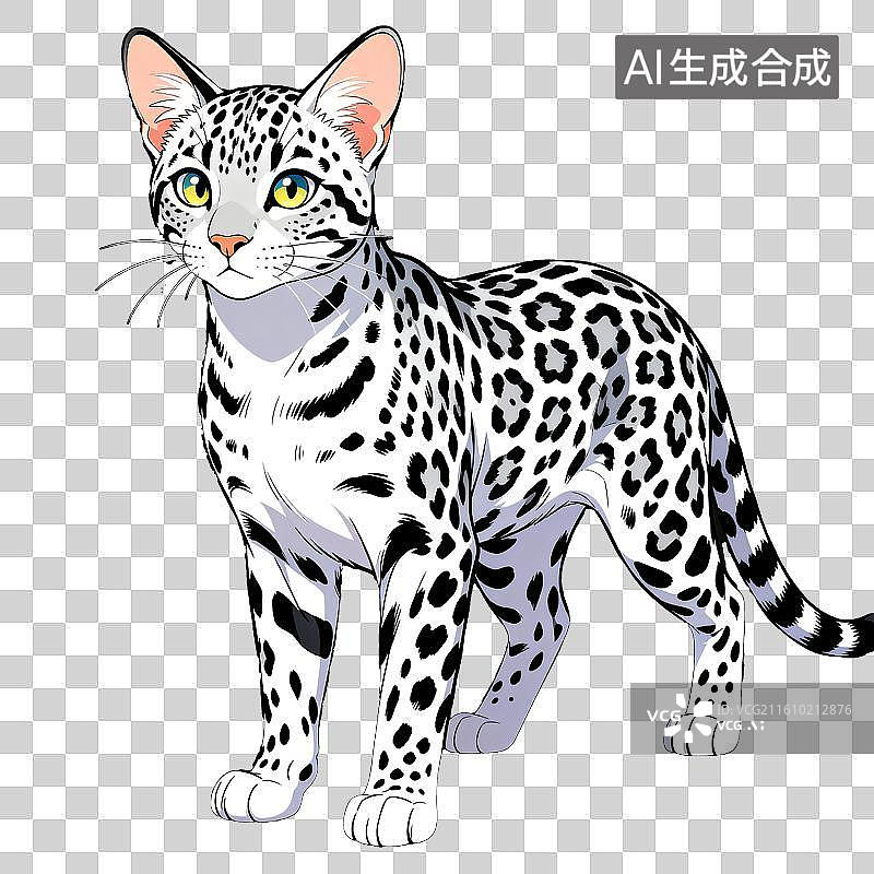 【AI数字艺术】豹猫图片素材