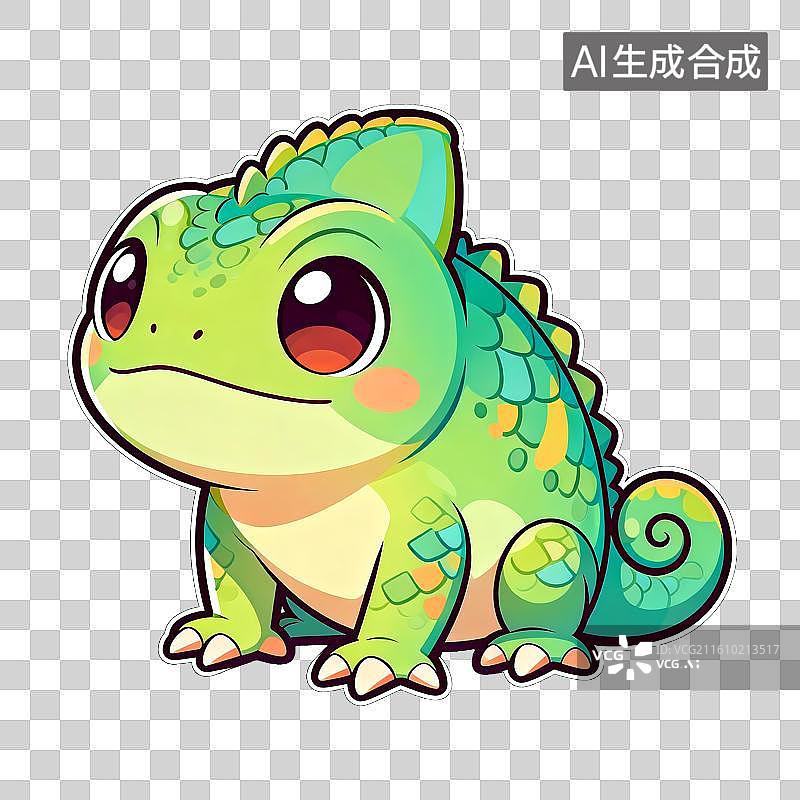 【AI数字艺术】变色龙图片素材