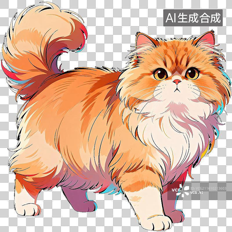 【AI数字艺术】波斯猫图片素材