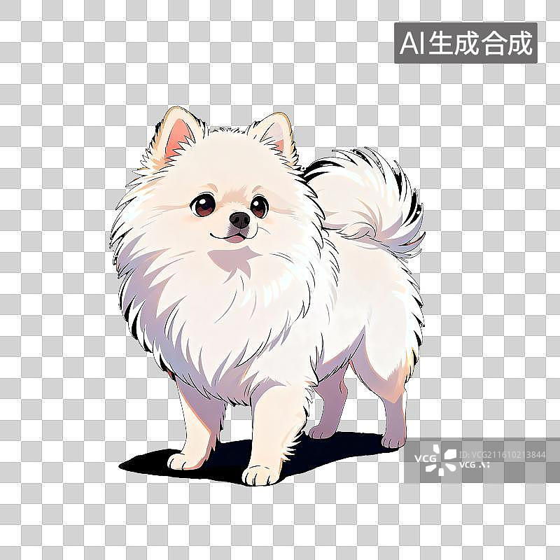 【AI数字艺术】博美图片素材