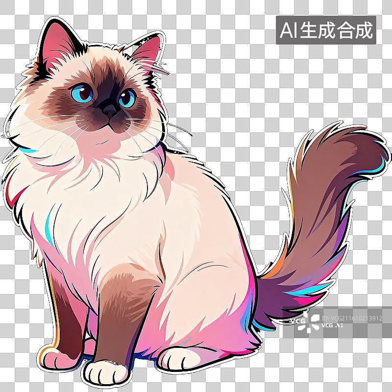【AI数字艺术】布偶猫图片素材