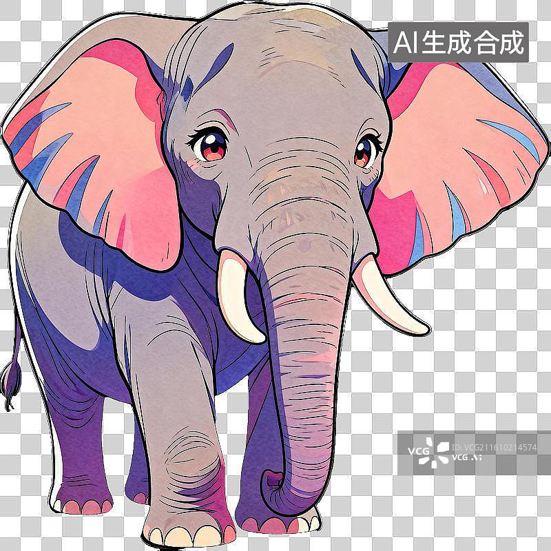 【AI数字艺术】大象图片素材