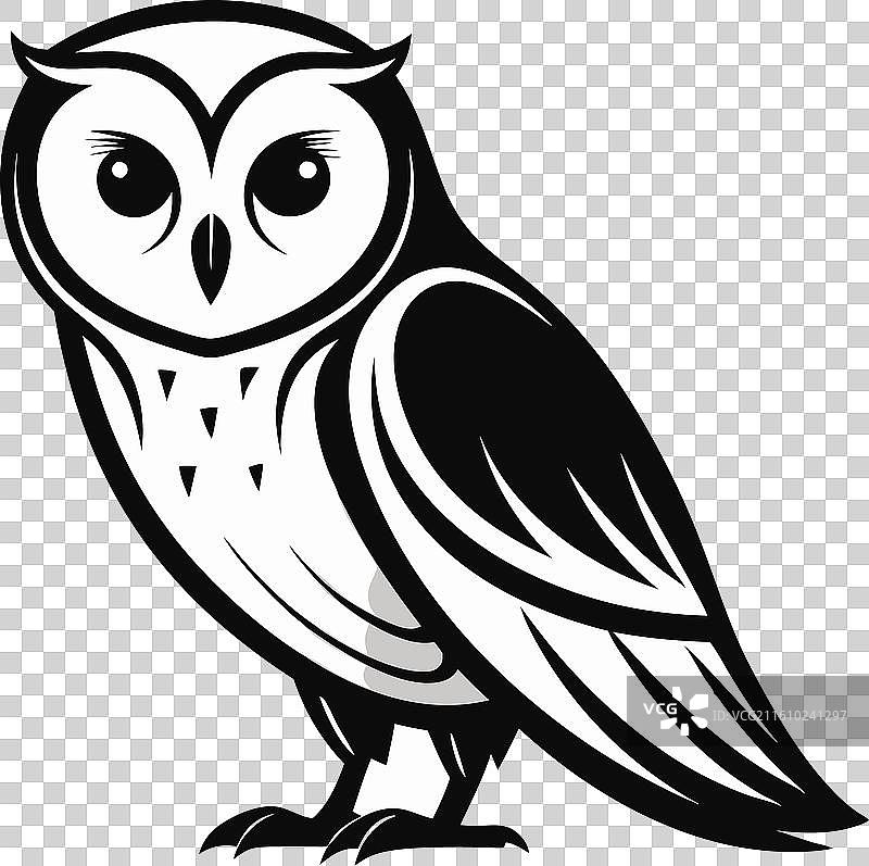 猫头鹰剪影图片素材