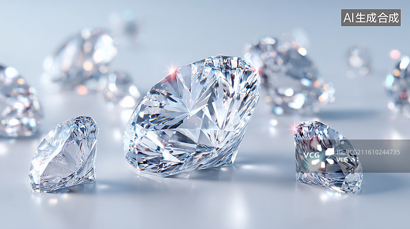 【AI数字艺术】闪耀的钻石图片素材