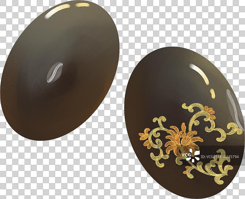 黑豆五谷杂粮种子国风手绘插画图片素材