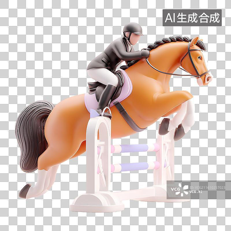 【AI数字艺术】骑术海报展示图片素材