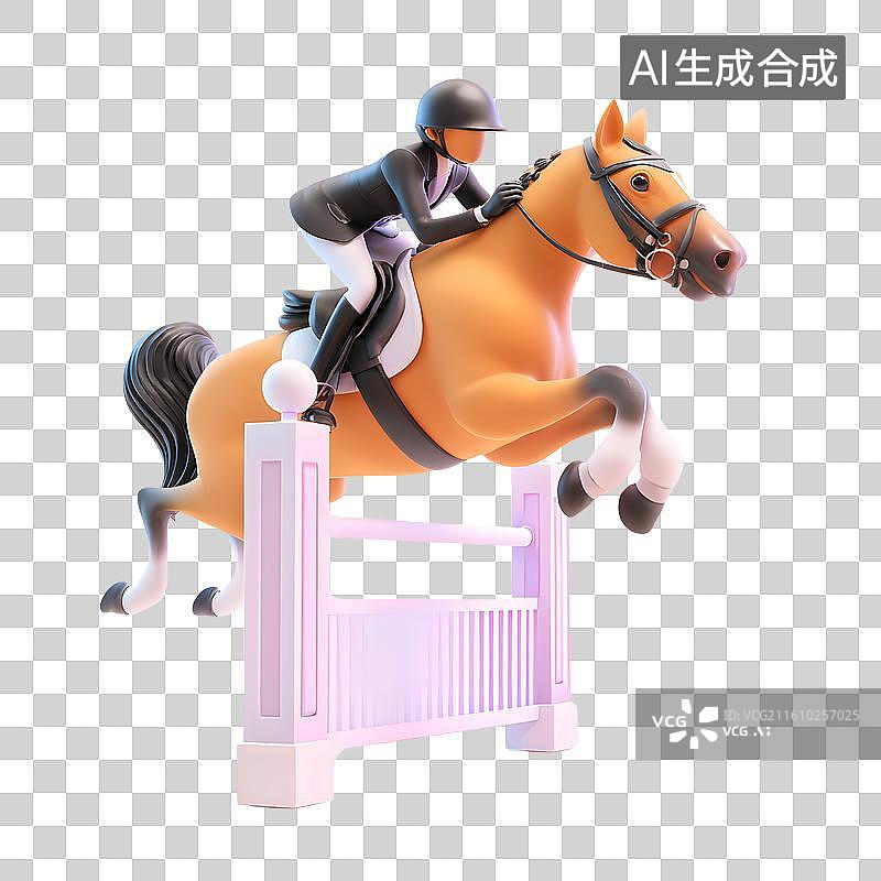 【AI数字艺术】骑术海报展示图片素材