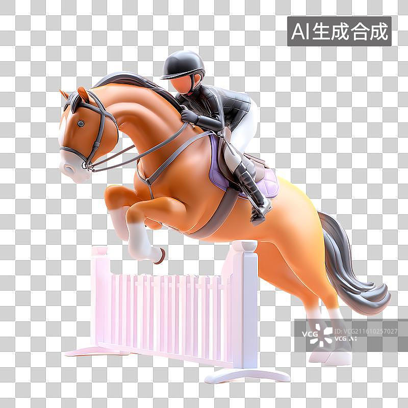 【AI数字艺术】骑术海报展示图片素材