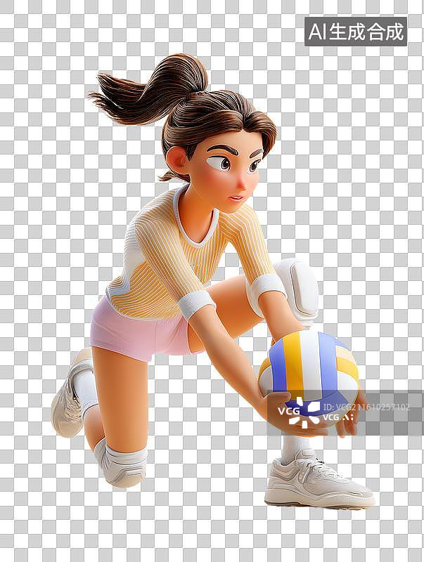 【AI数字艺术】海报排球运动图片素材