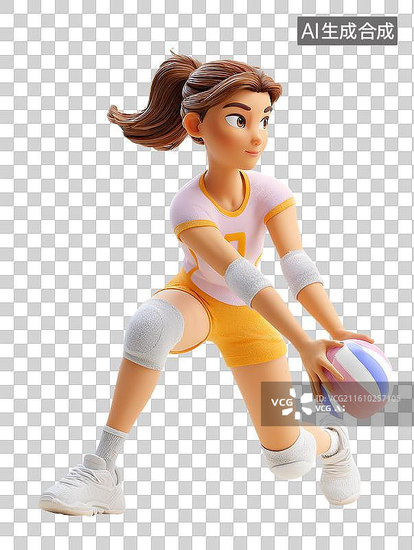 【AI数字艺术】海报排球运动图片素材