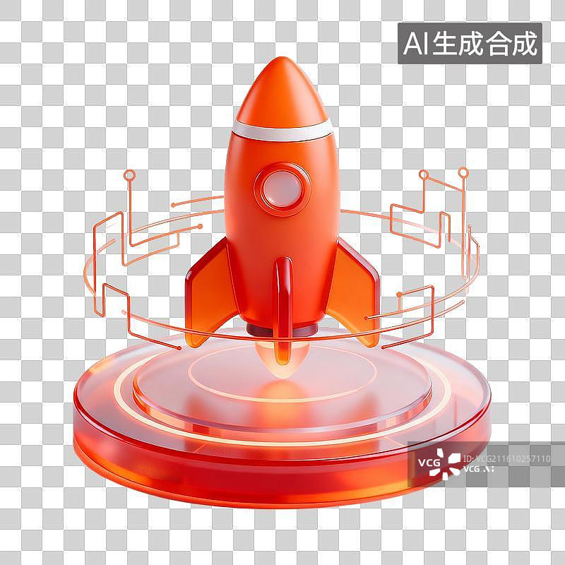 【AI数字艺术】火箭展品设计图片素材