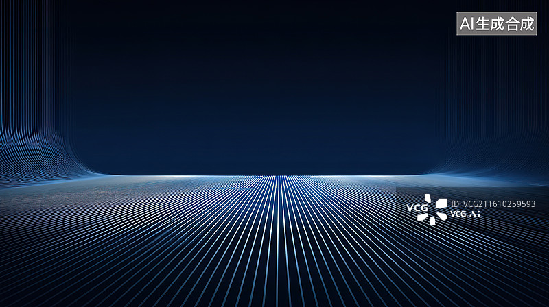 【AI数字艺术】深蓝科技感抽象背景图片素材