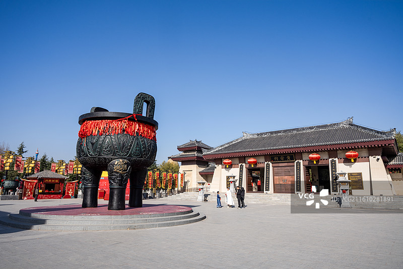 陕西富平县中华郡文化旅游景区黄帝祠图片素材