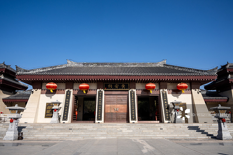 陕西富平县中华郡文化旅游景区黄帝祠图片素材