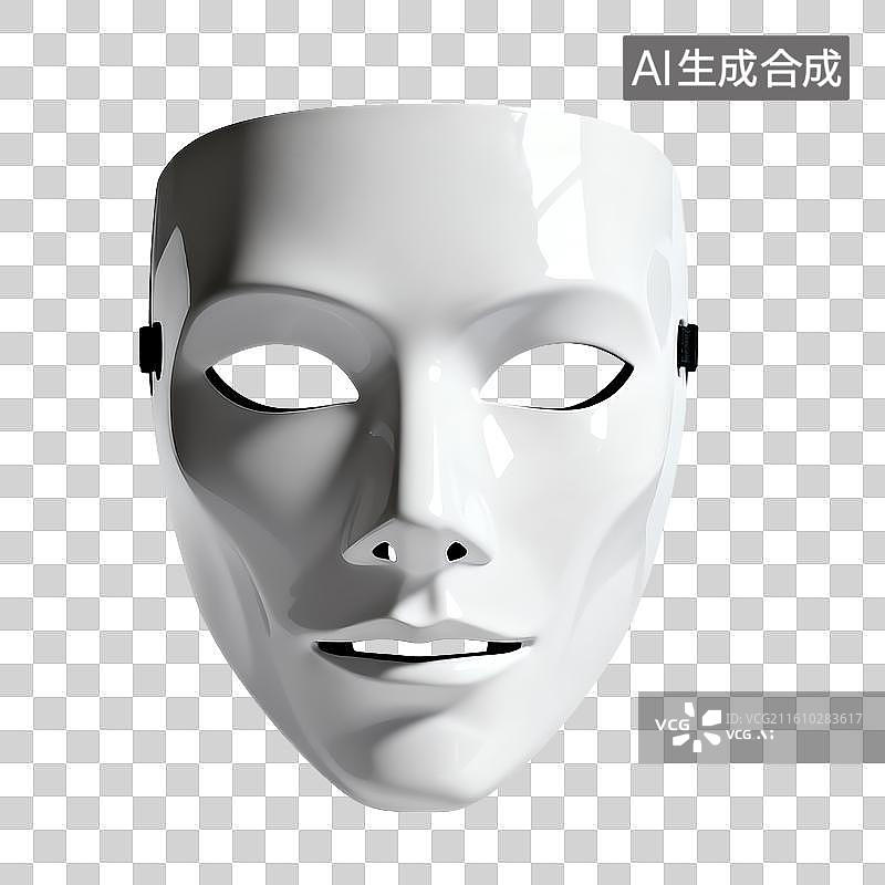 【AI数字艺术】白色面具图片素材