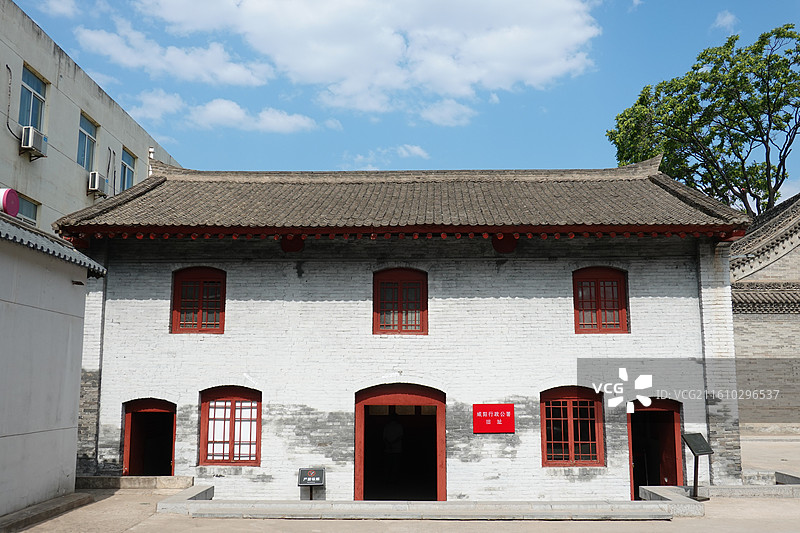 陕西省咸阳市渭城区安国寺：咸阳行署旧址图片素材