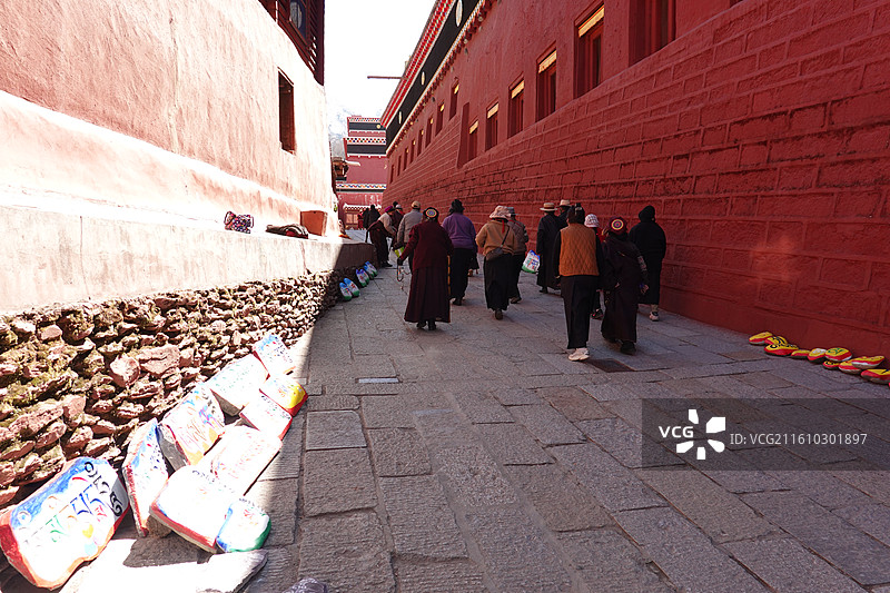 四川省甘孜州德格县德格印经院图片素材