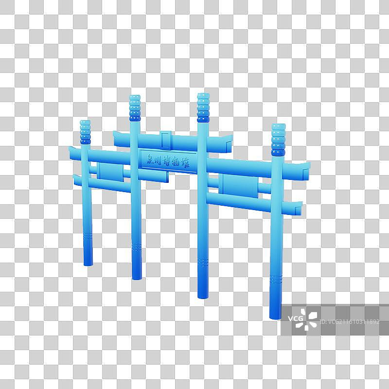 3D渲染的泉州博物馆泉州城市元素图片素材