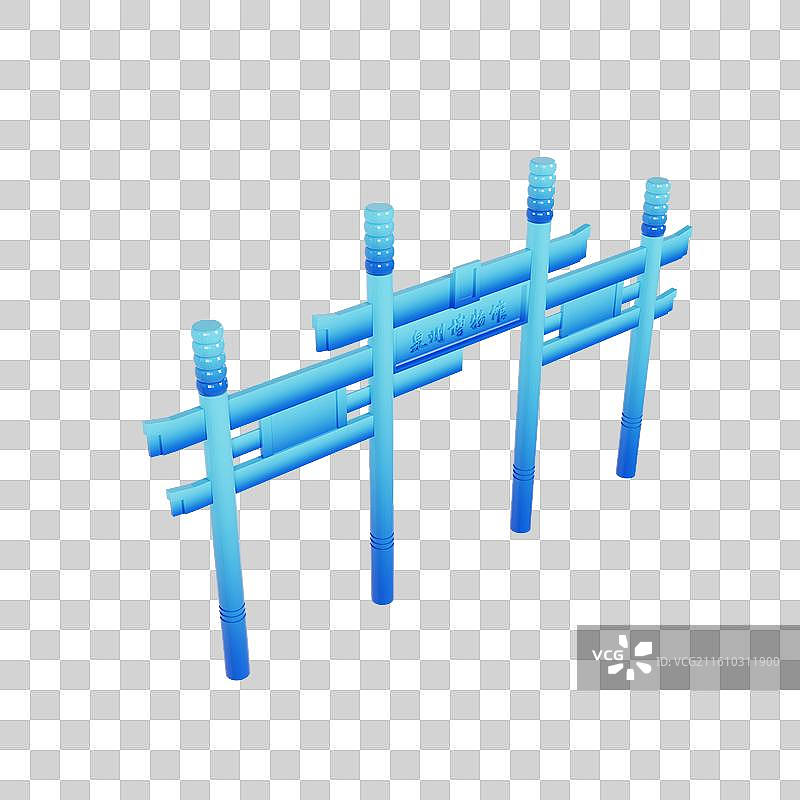 3D渲染的泉州博物馆泉州城市元素图片素材