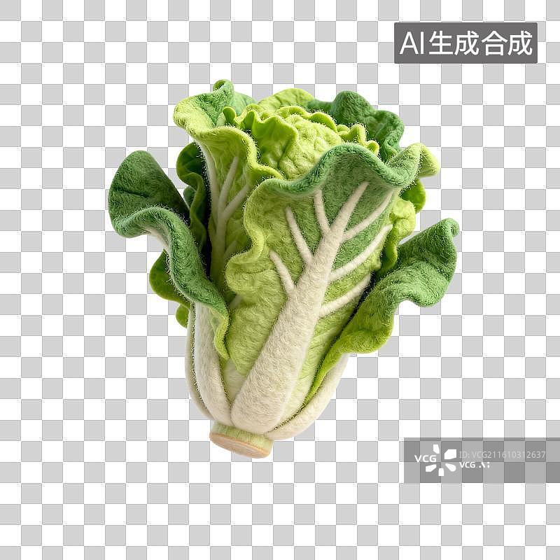 【AI数字艺术】手工羊毛毡白菜图片素材
