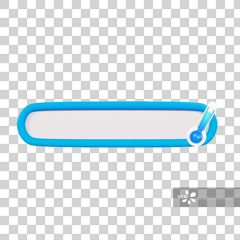 3D立体冬天边框冬天元素文字框图片素材