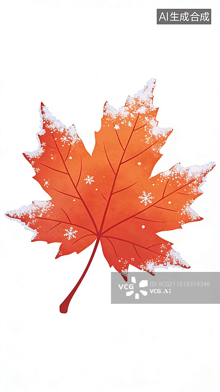 【AI数字艺术】枫叶飘落图片素材