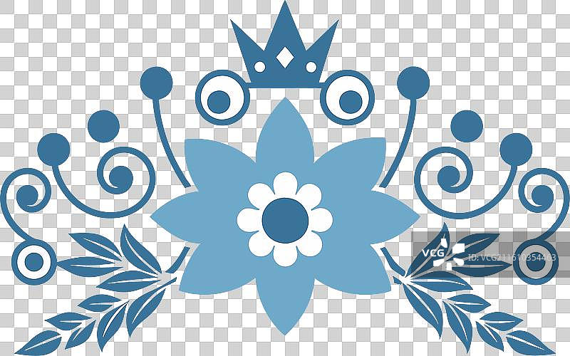 带有皇冠的复古页面装饰图片素材