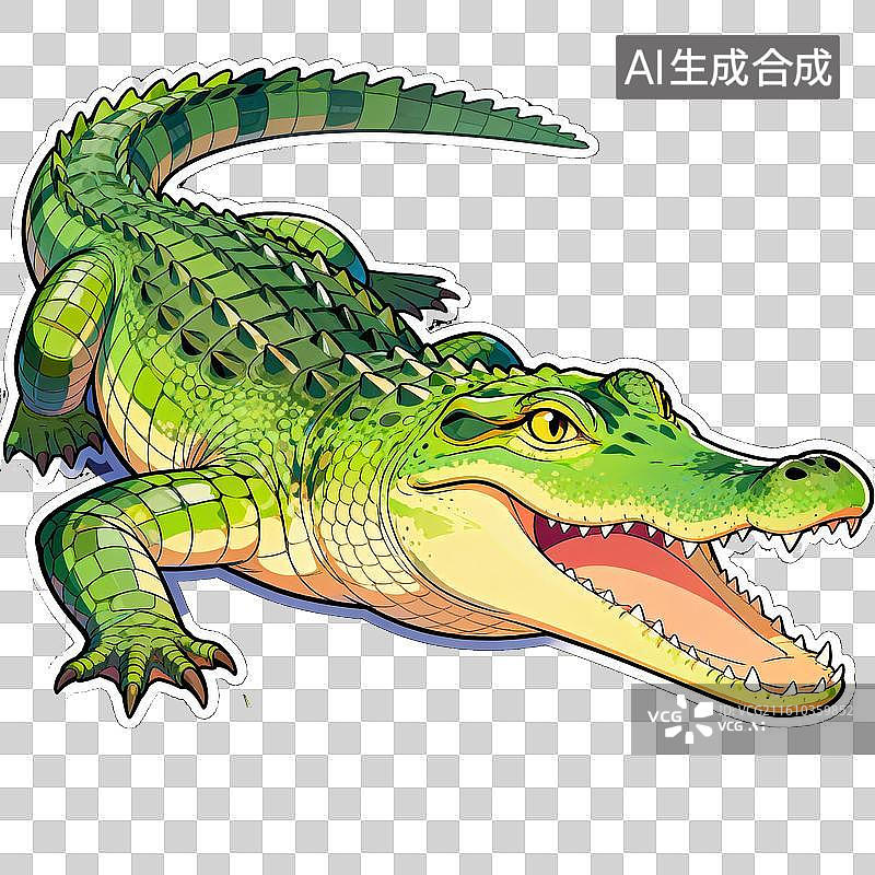 【AI数字艺术】鳄鱼图片素材