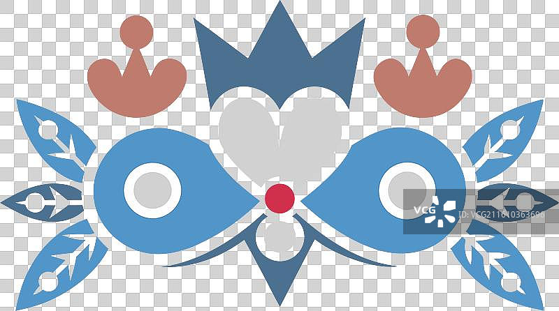 带有皇冠的复古页面装饰图片素材