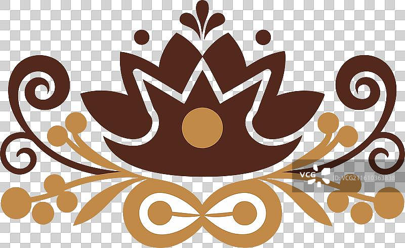 复古页面装饰，带有皇冠图片素材