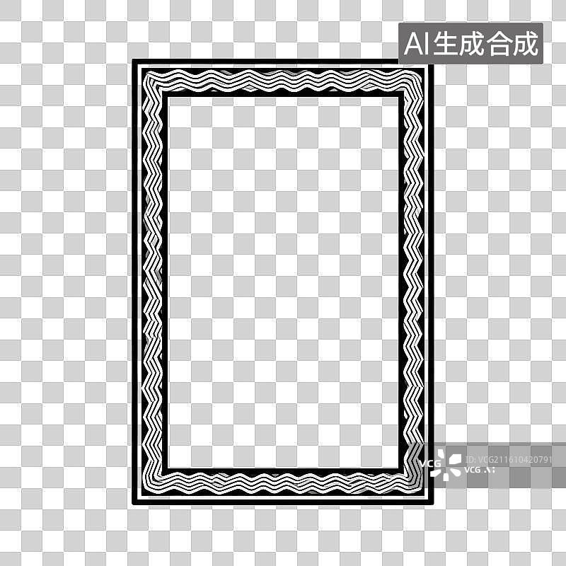 【AI数字艺术】中世纪花纹框-边框图片素材