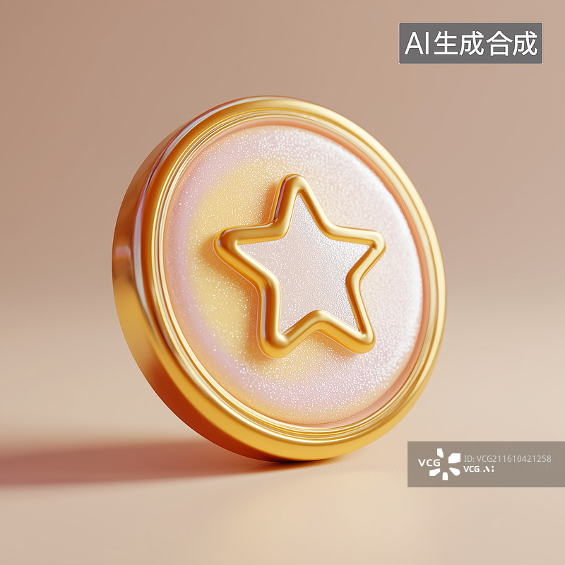 【AI数字艺术】可爱金币图标图片素材