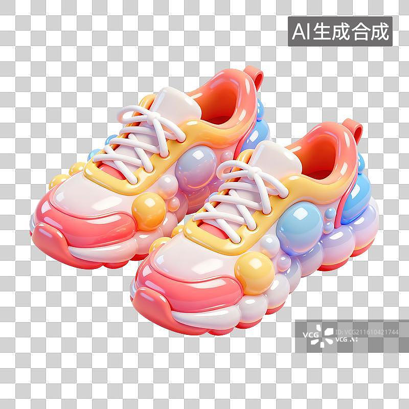 【AI数字艺术】运动鞋插画图片素材