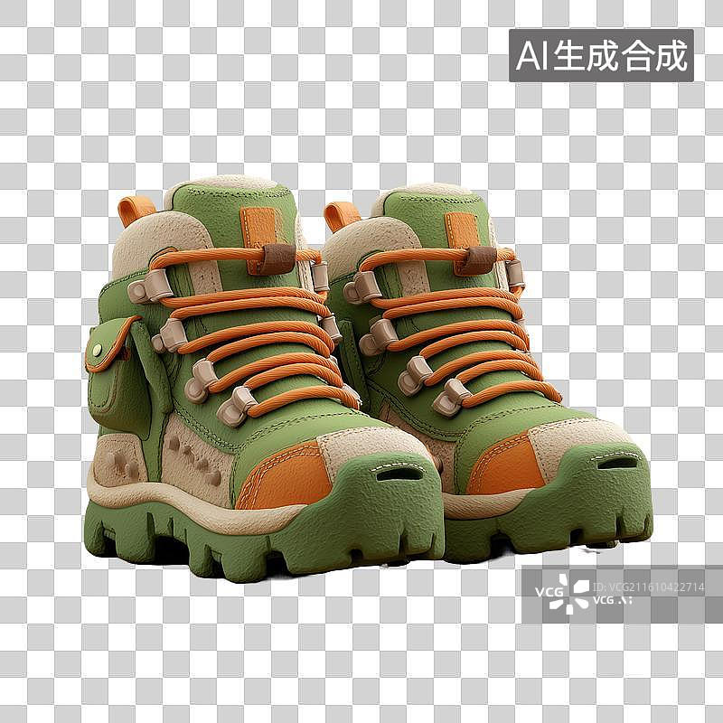 【AI数字艺术】可爱登山鞋图片素材