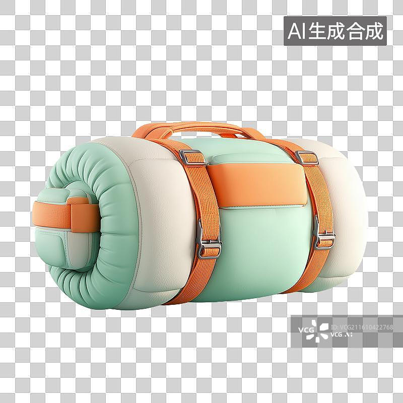 【AI数字艺术】3d可爱睡袋图片素材