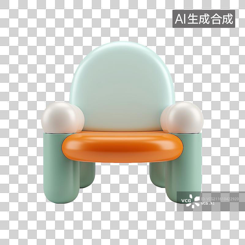 【AI数字艺术】可爱折叠椅图片素材