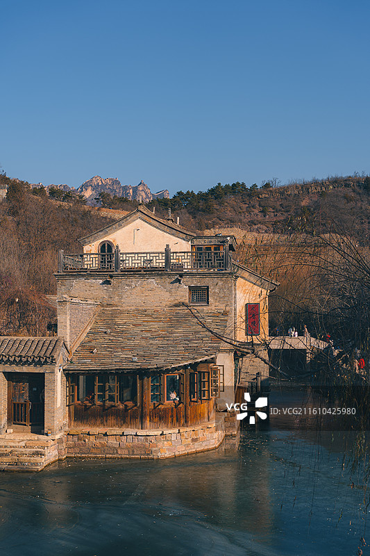 古北水镇的一处建筑图片素材