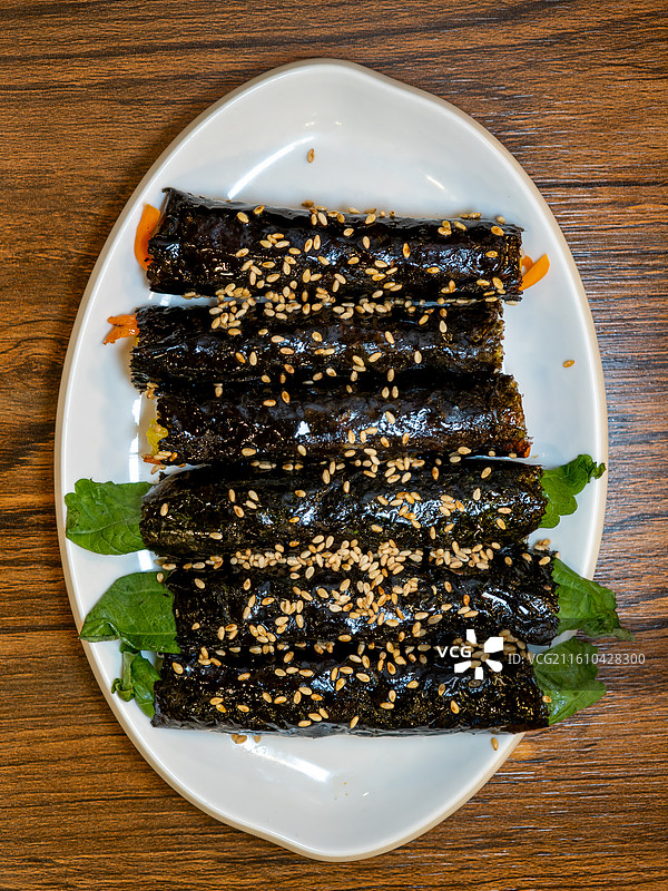 韩式麻药紫菜包饭图片素材