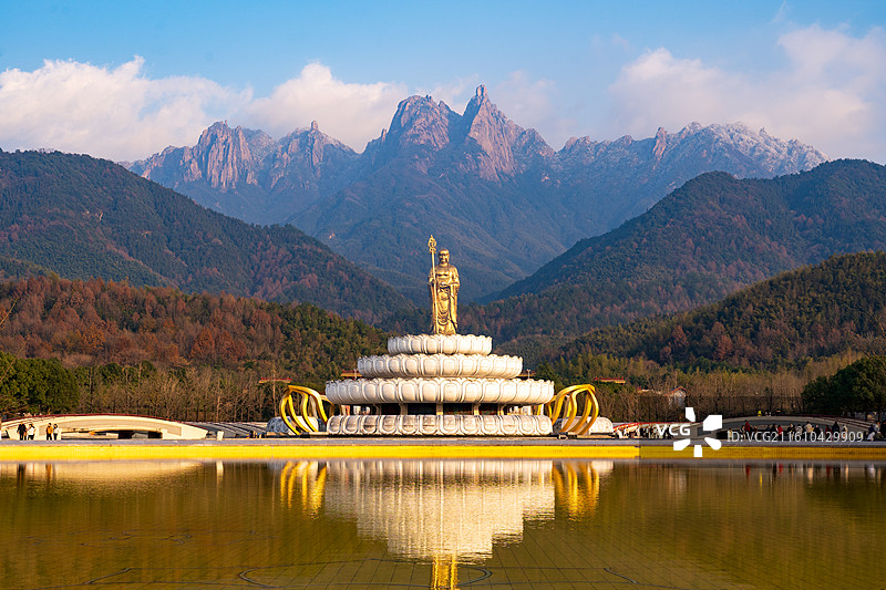 九华山大愿文化园地藏圣像图片素材